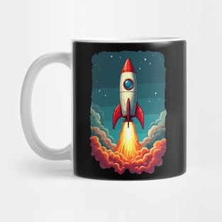 Rocket Launch T-Shirt Mug
